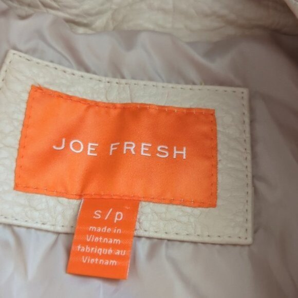 Nude faux leather asymmetrical zip moto jacket - Picture 6 of 6